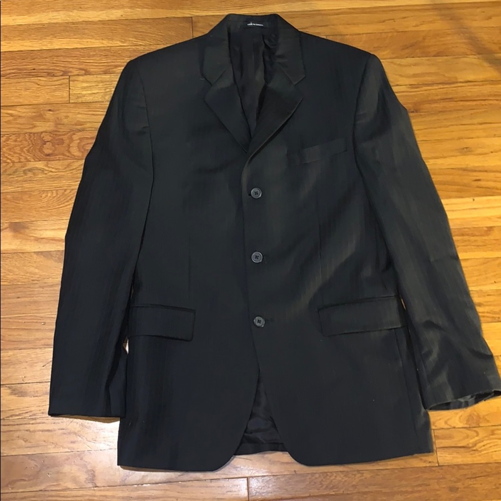 Alfani Sportcoat Pinstripe Black White 38R